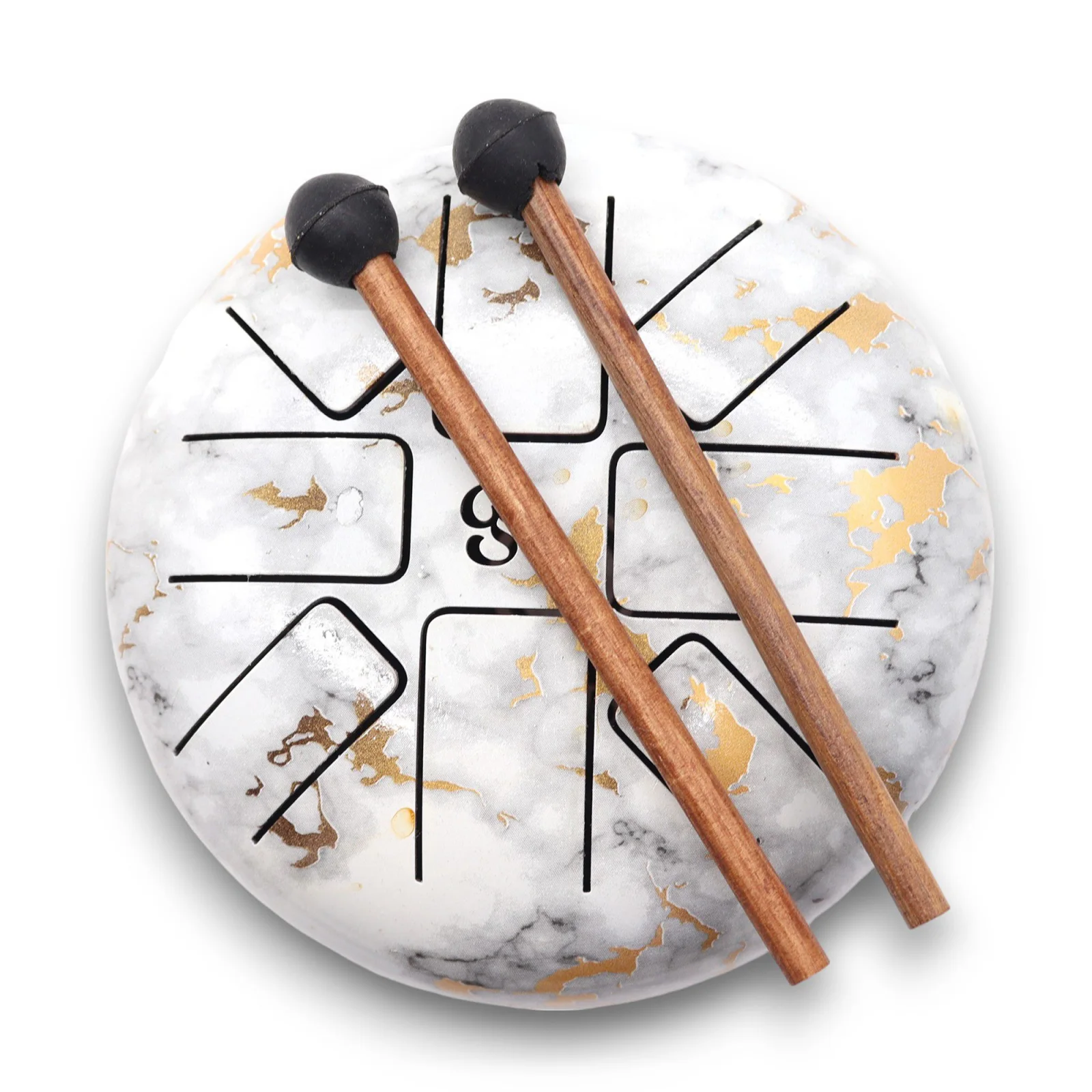 Happy Drum Marble OM – jazyčkový bubon, 18 cm – fotka 1
