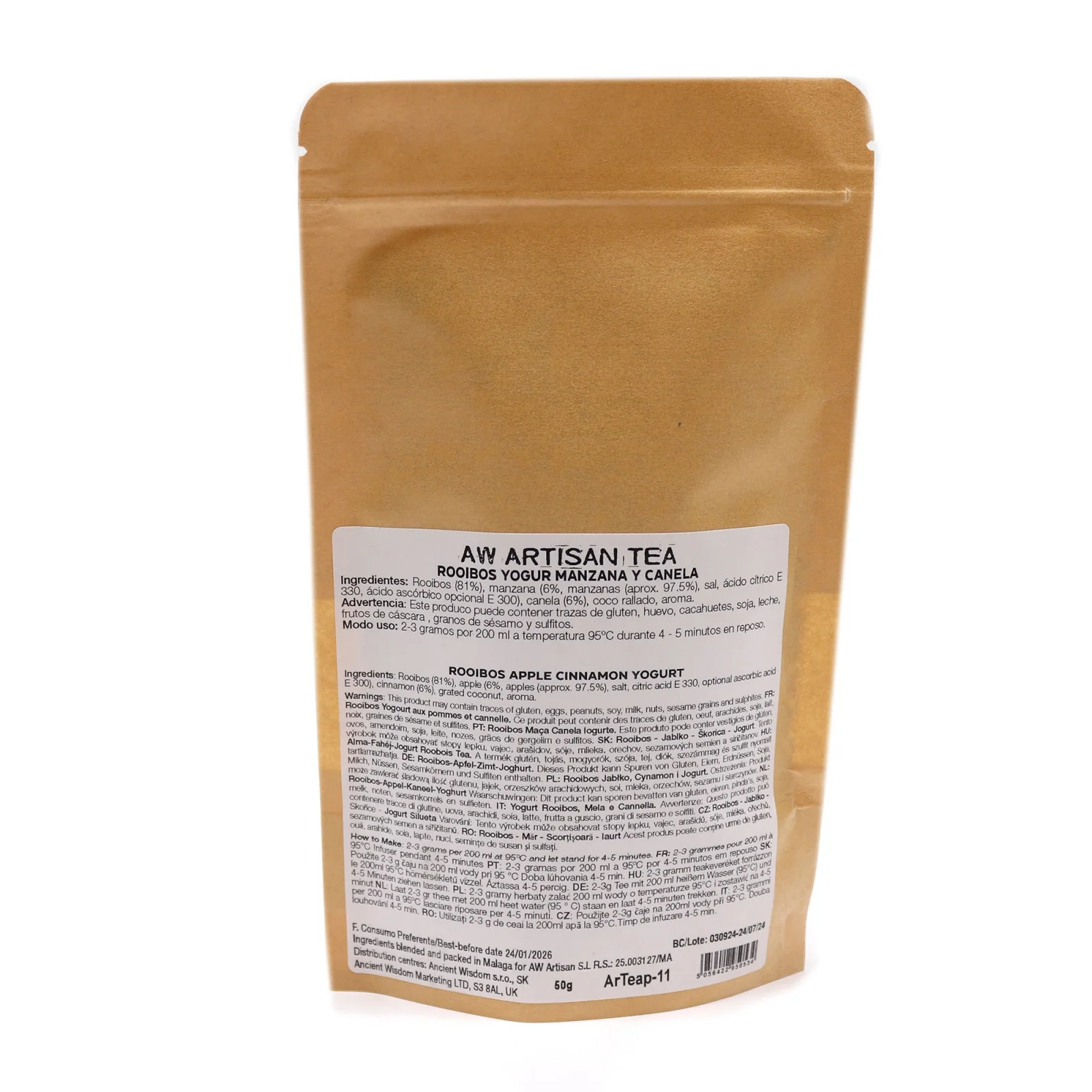 Rooibos Four Kingdoms – jablko, škorica a kokos, 50 g, vrecko – fotka 4