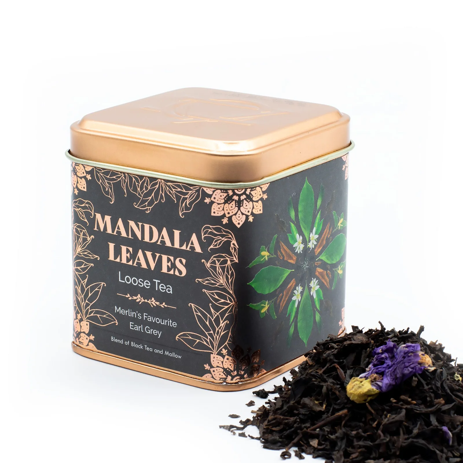 Čierny čaj Merlin's Favorite Earl Grey – bergamot, 50 g, plechovka – fotka 1