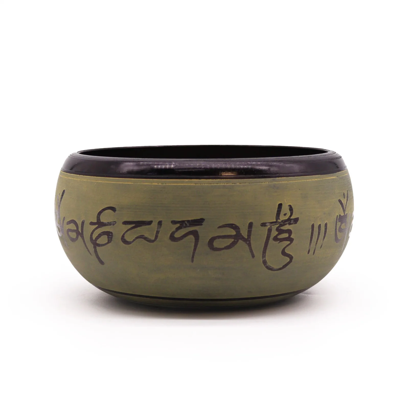 Spievajúca miska Earth Powder – Mantra Five Buddha, 16 cm – fotka 1