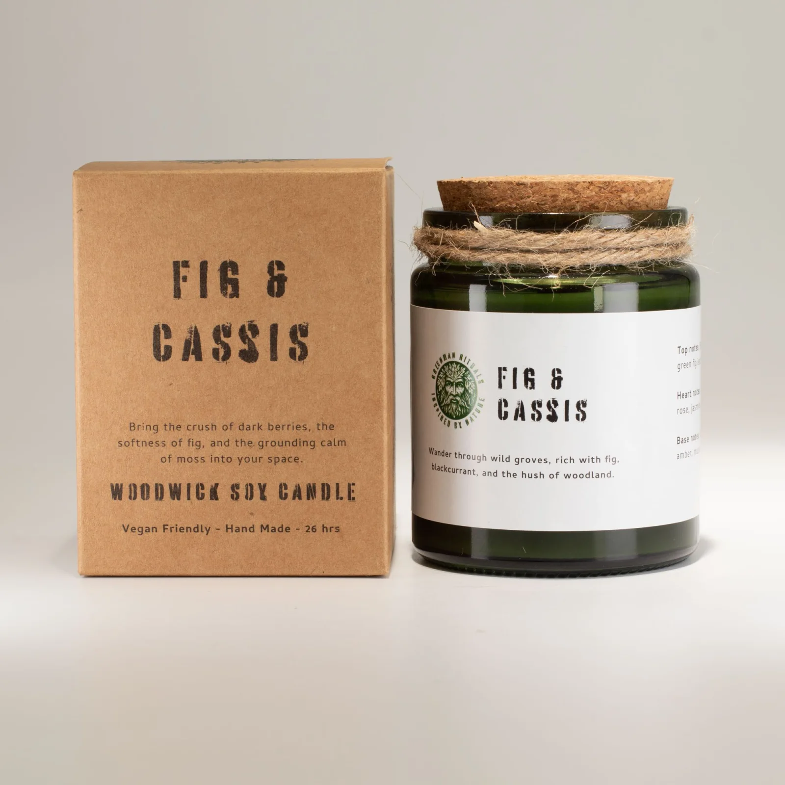 Sójová sviečka Greenman Crushed Fig & Cassis – figa a čierne ríbezle – fotka 2