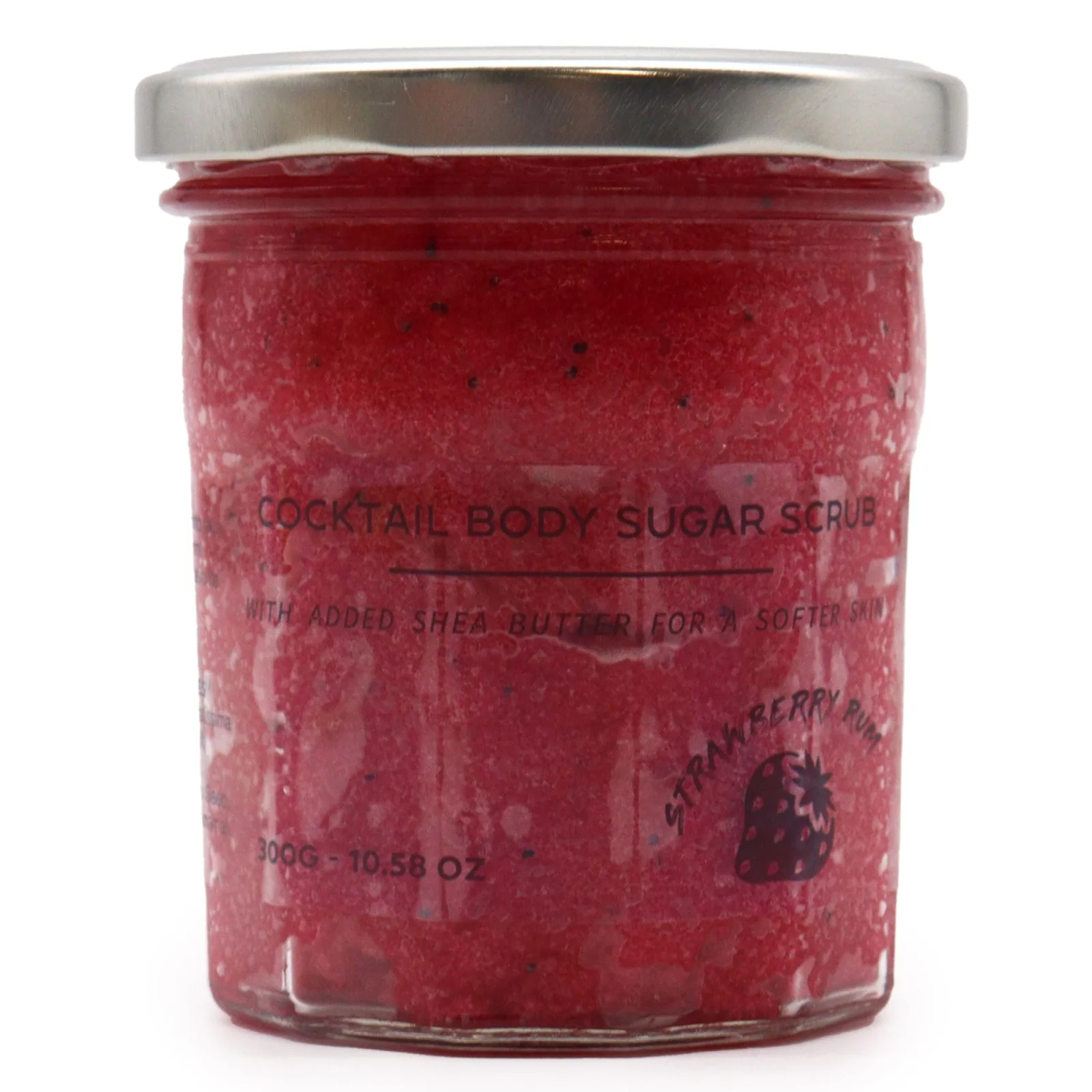 Cukrový telový peeling Strawberry Rum, 300 g – fotka 1