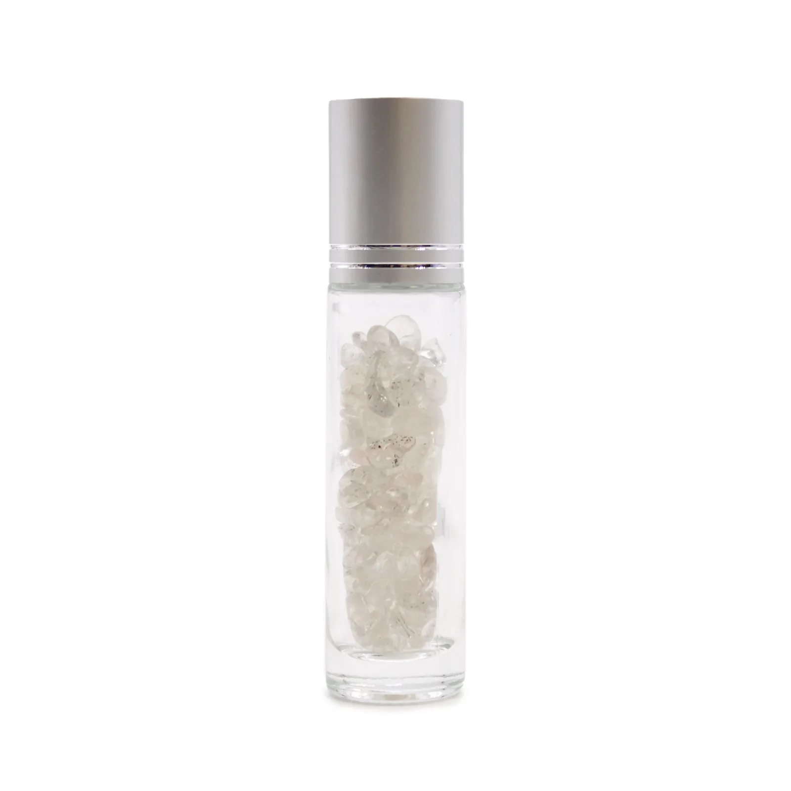 Roll-on fľaštička s krištáľom, 5 ml – strieborné viečko – fotka 2