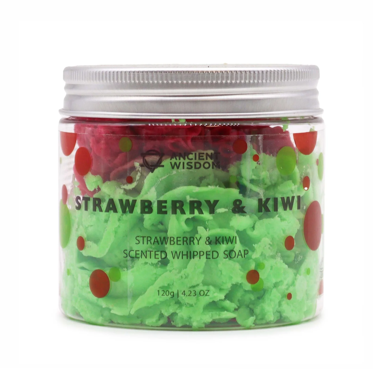 Šľahané mydlo Strawberry & Kiwi – jahoda a kivi – fotka 3