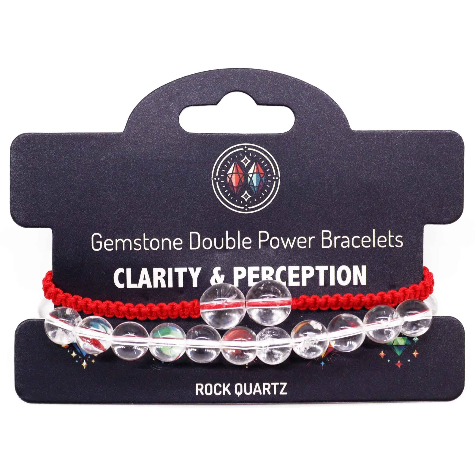 Sada náramkov Gemstone Double Power – krištáľ – fotka 3